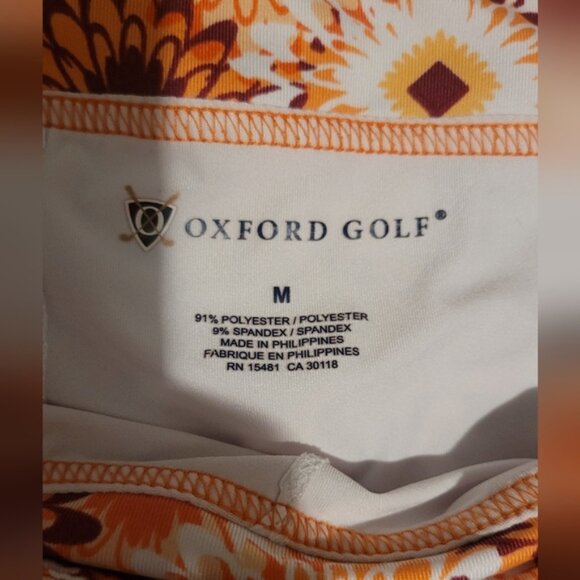 Oxford Golf Orange, Plum, and White Floral Golf Skort Size Medium - Picture 4 of 6